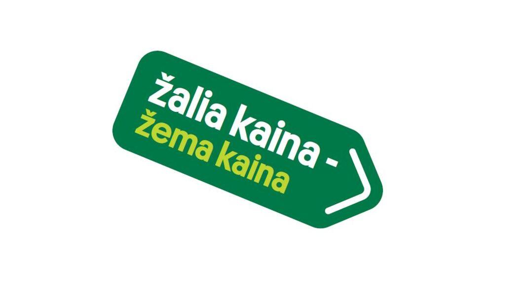 Prekės ženklas: žalia kaina - žema kaina